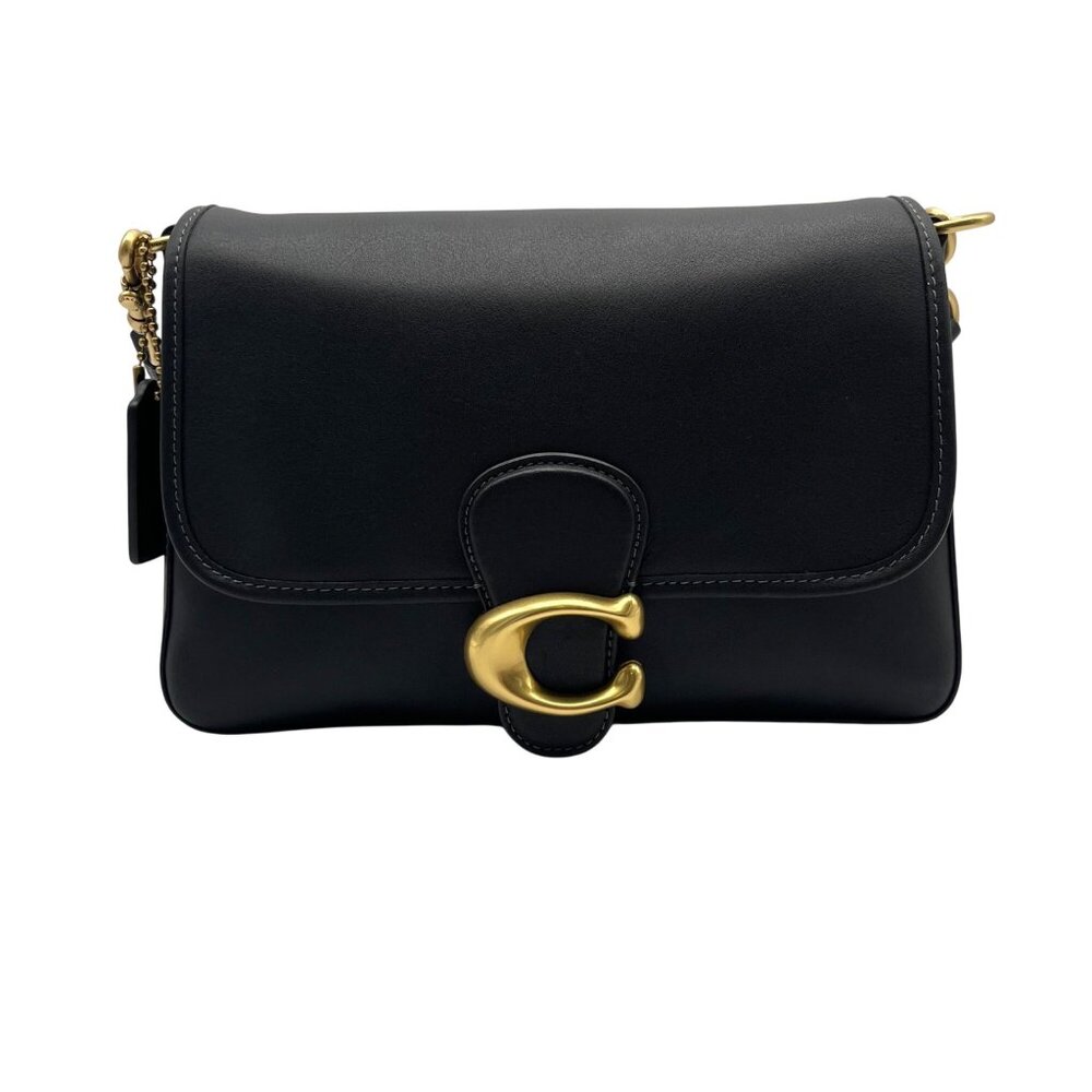 Coach soft Calf Black Leather Tabby Crossbody Bag C4823